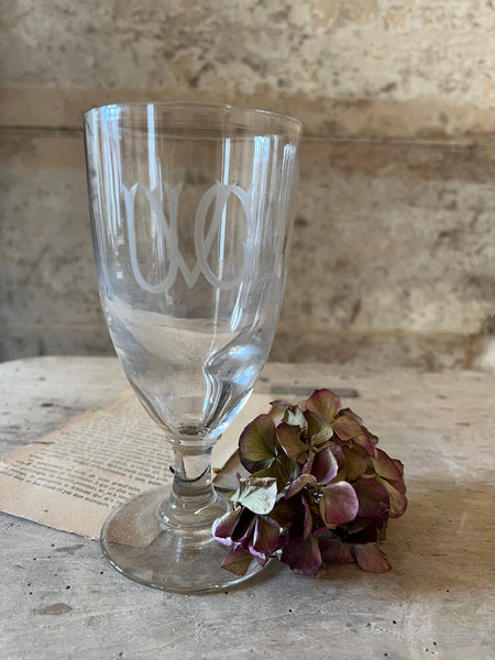 Monogrammed "UVG" Glassware