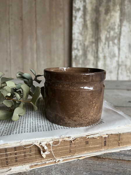 Beautifully Aged Crazed Crock