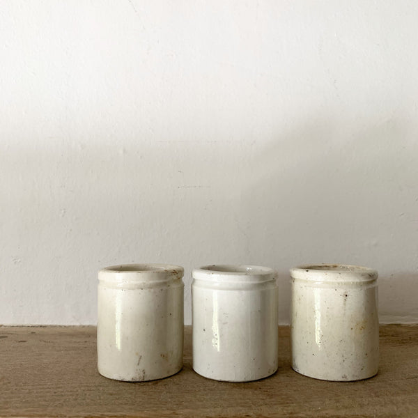 Antique Stoneware Ink Pots