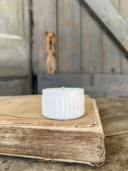 Small Vintage Paste Pot Candle in Earl Grey & Cucumber