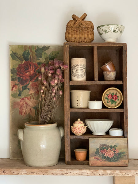 Vintage Wooden Cubby