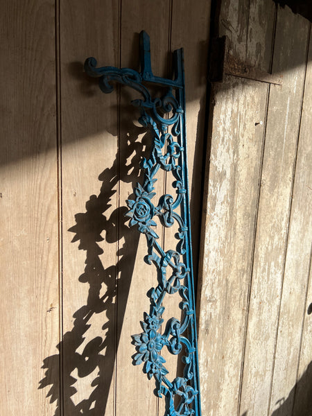 Bright Blue French Vintage Railing