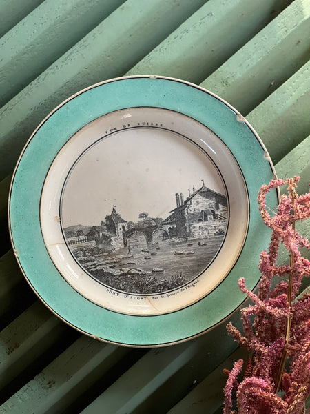 Gorgeous Vintage Turquoise Plate (Plate 4)