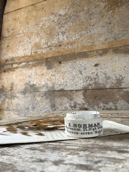 Vintage E Norman Chemist Pot
