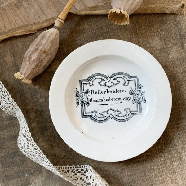 Vintage Victorian Quote Dish