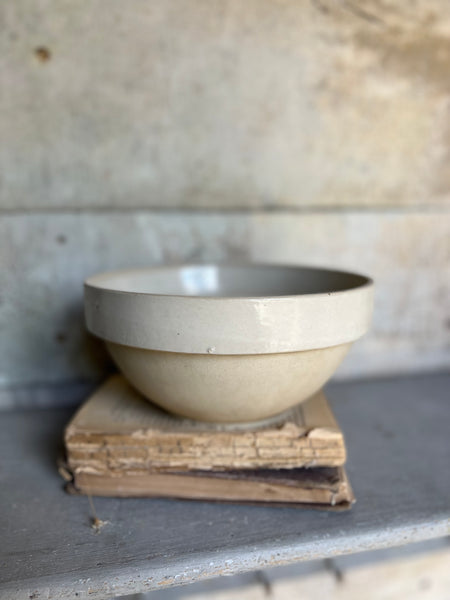 Vintage French Stoneware Bowl