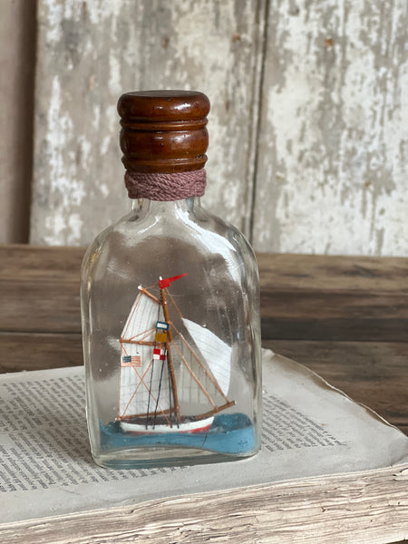 Vintage Boat in a Bottle