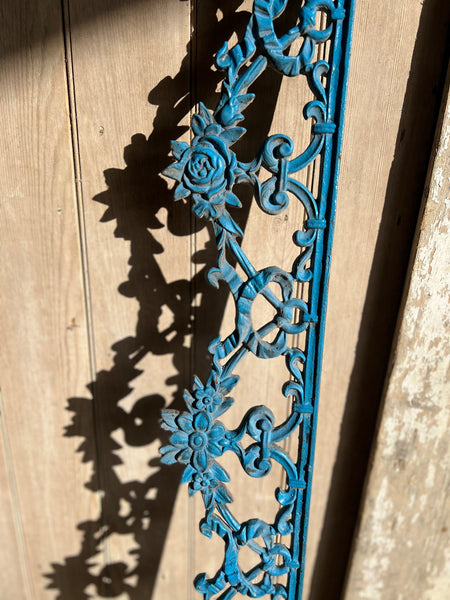 Bright Blue French Vintage Railing