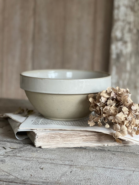 Vintage French Stoneware Bowl