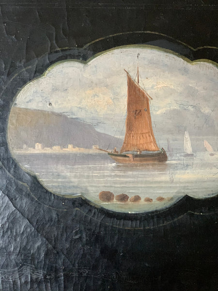 Boat Painting on Document File