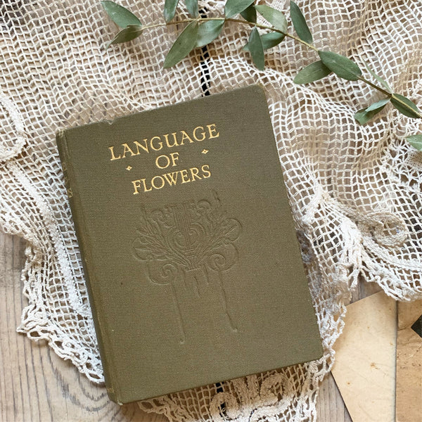 Vintage Language of Flowers Book