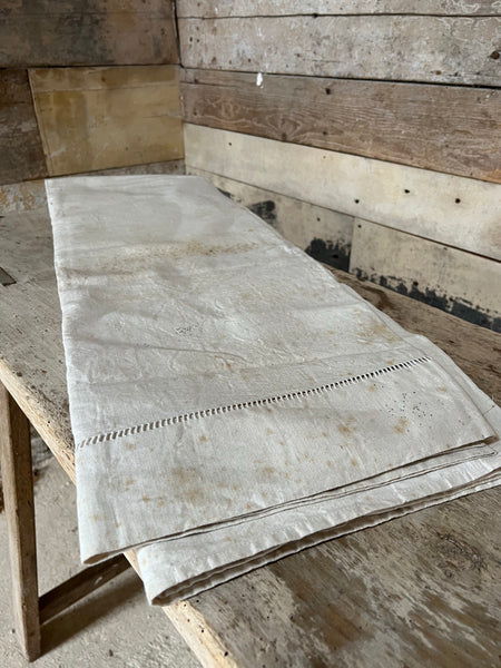 Rustic Vintage French Fabric Sheet