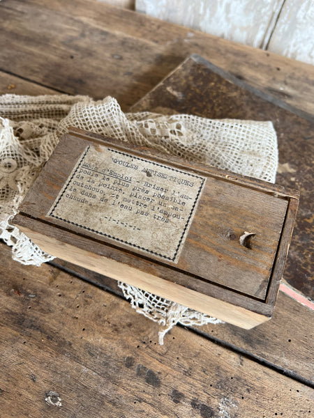 Sweet Rustic French Box