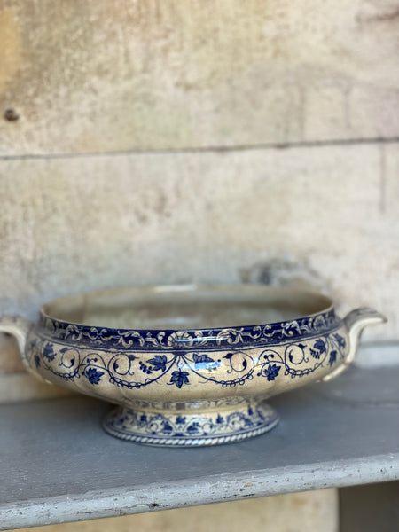 Heavily Crazed French Vintage Tureen