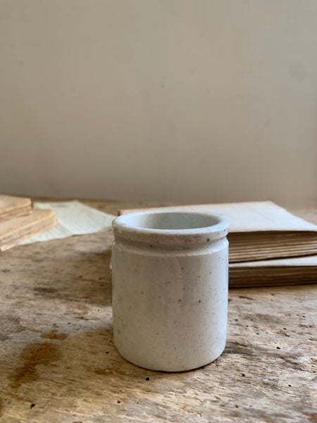 Vintage Rustic Stoneware ink pot