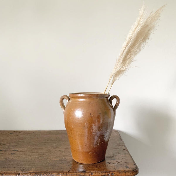 Tall Stoneware Confit Jar