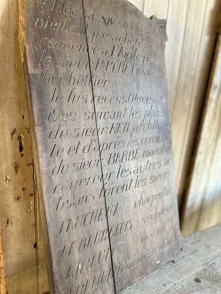 A French Vintage Rustic TypographyBoard