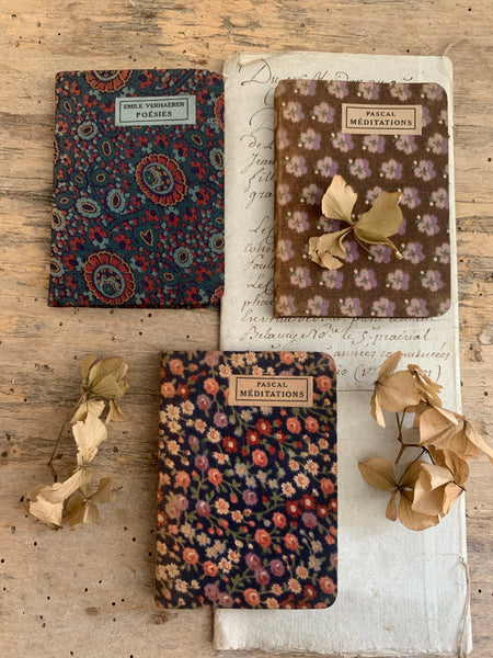 Miniature Fabric French Books for Styling