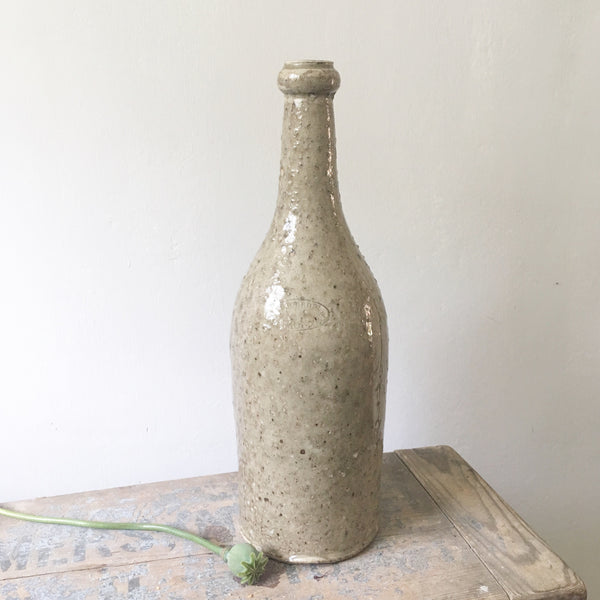 Large Stoneware Bottle with Amazing glaze