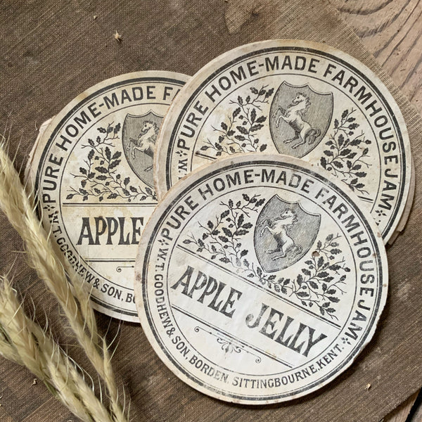Vintage Apple Jelly Labels
