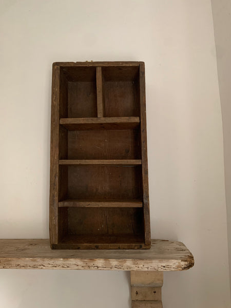 Vintage Wooden Cubby
