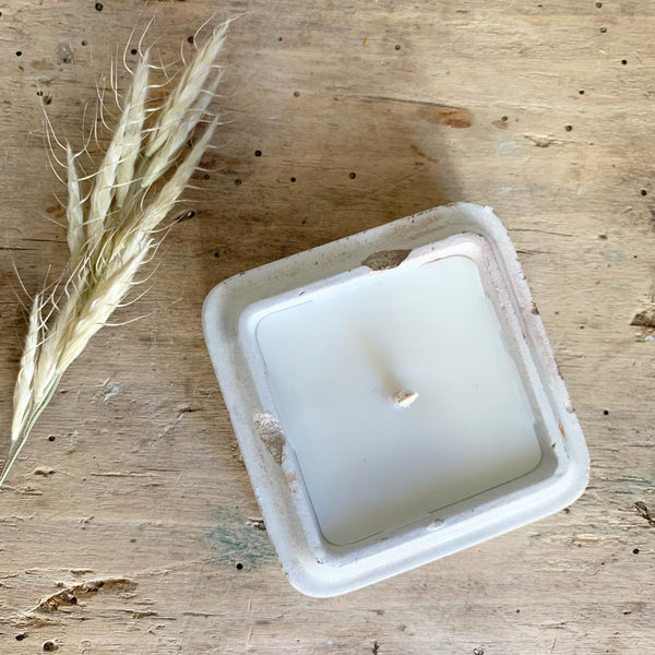 Square Vintage Paste Pot Candle in Sea Salt & Wood Sage