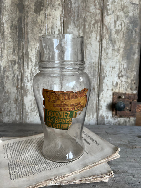 Vintage French Glass Jar