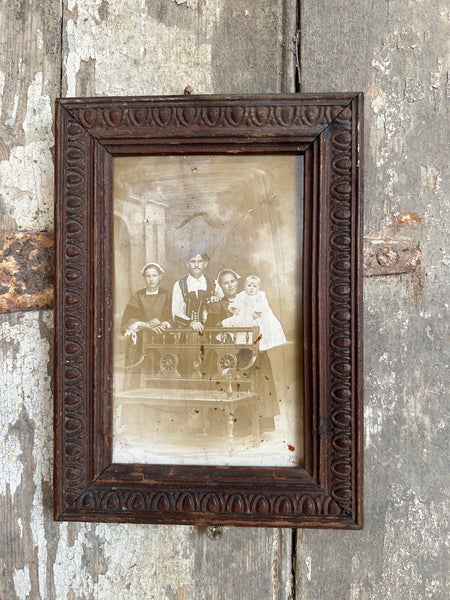 Antique Shabby Chic Framed Photograph