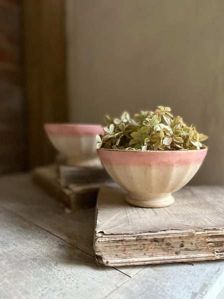 Pretty in Pink Vintage Cafe au Lait bowls