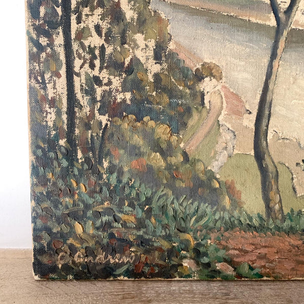 Shabby Chic Landscape French Oil Painting