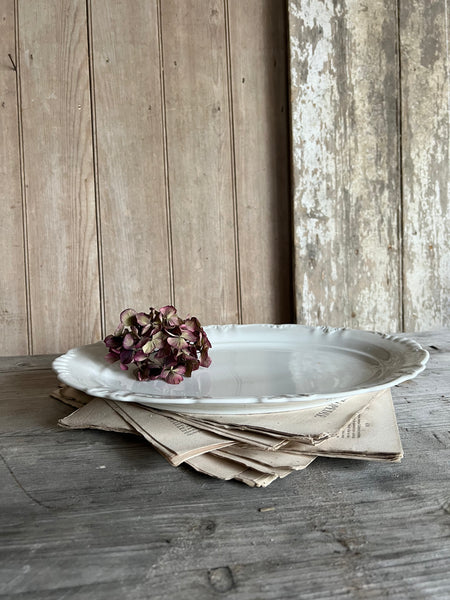 Vintage White Platter Dish