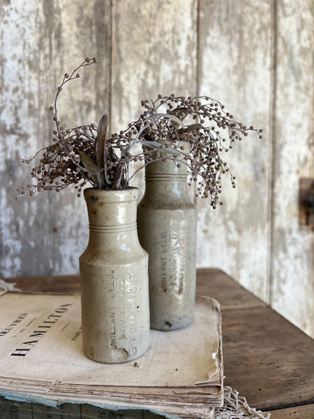 Antique French Stoneware Bottles