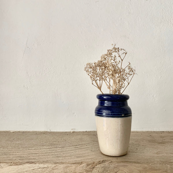Antique Stoneware Cream Jar