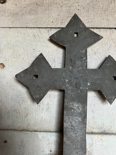 French Galvanised Cross