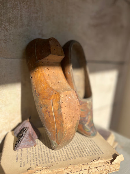 Rustic Handpainted Clogs