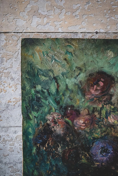 Beautiful French Floral Oil Painting