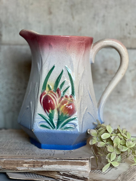 Vintage French Floral Jug
