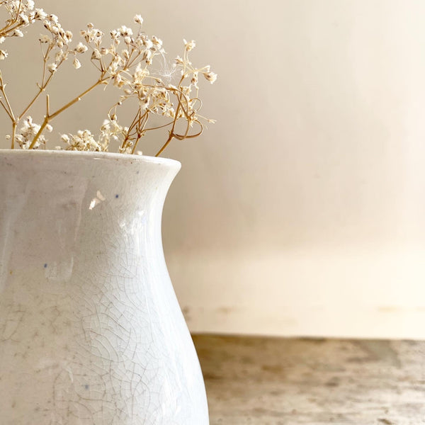 Vintage White Vase