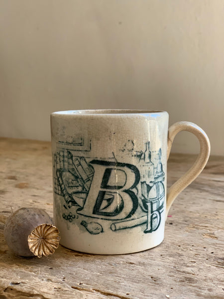 Victorian Alphabet Mug (A&B)