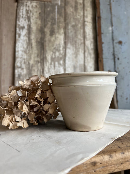 Conical French Creil Et Montereau Antique Pot