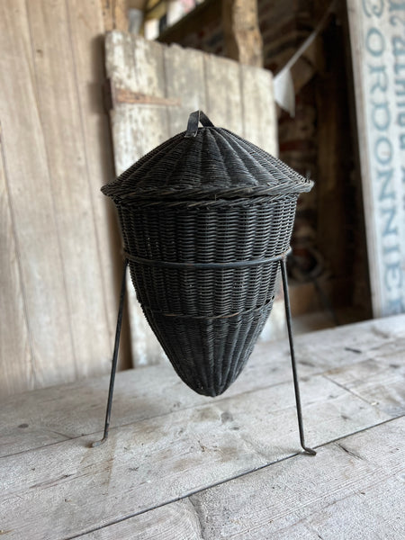 French Vintage Crochet Basket