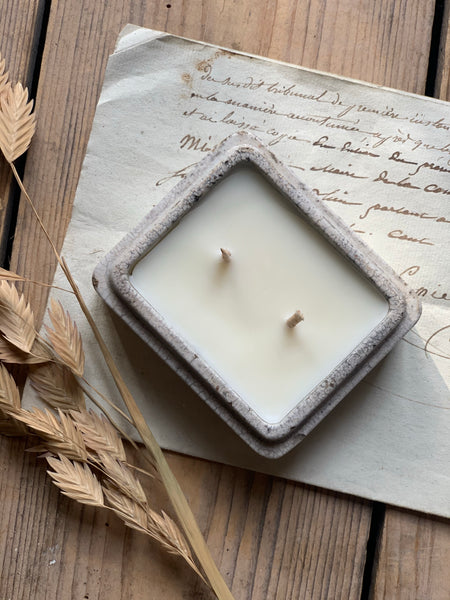 Rectangular Vintage Paste Pot Candle in Earl Grey & Cucumber