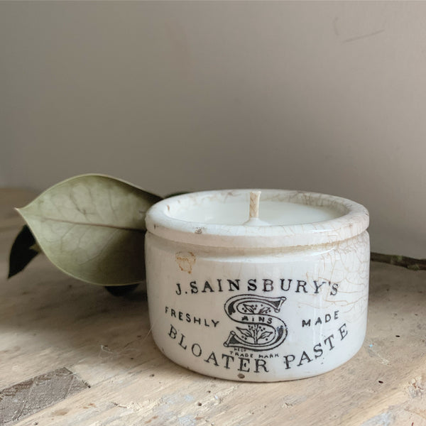 Vintage Sainsbury’s Pot Candle in Sea Salt & Woodsage