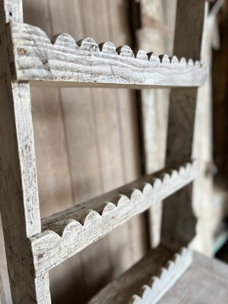 Vintage French Chippy Paint Shelves