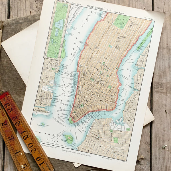 Vintage New York City Map