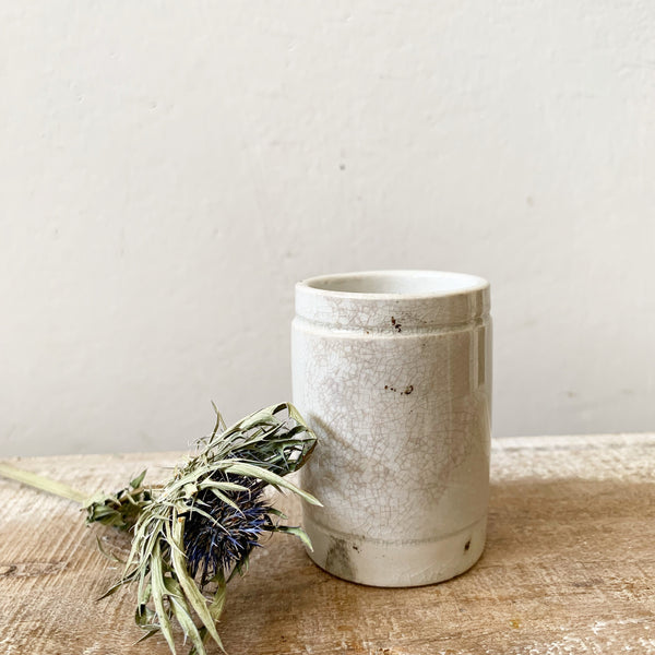 Vintage White British ink pot