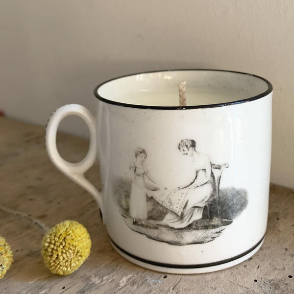 Vintage Mug Candle in Lavender & Sea Salt