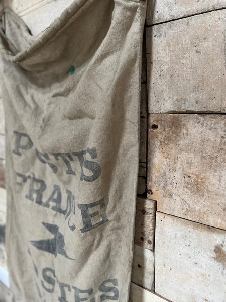 French Vintage Postal Sack Rustic