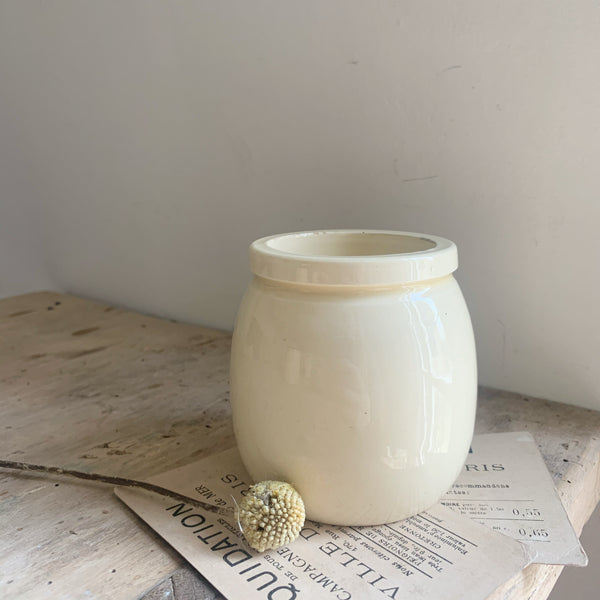 Vintage French Yoghurt Pot