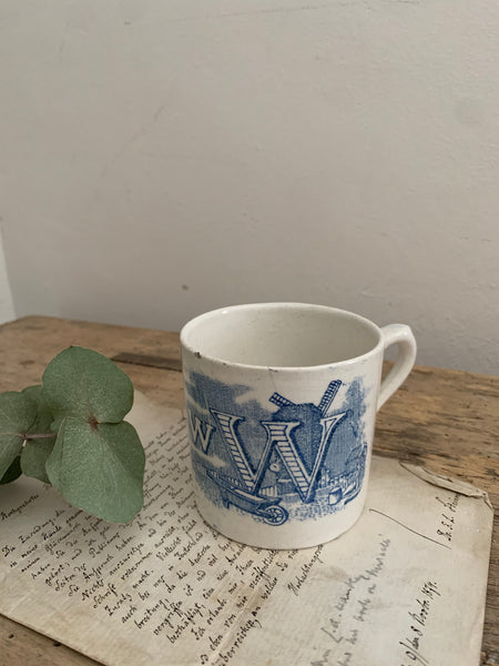 Victorian Alphabet Mug (Q&W)